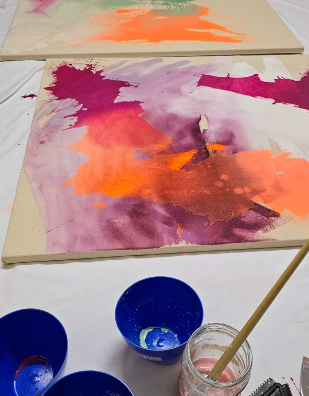 Atelier Einsicht von Studio Froilein Juno, künstlerischer Schaffensprozess