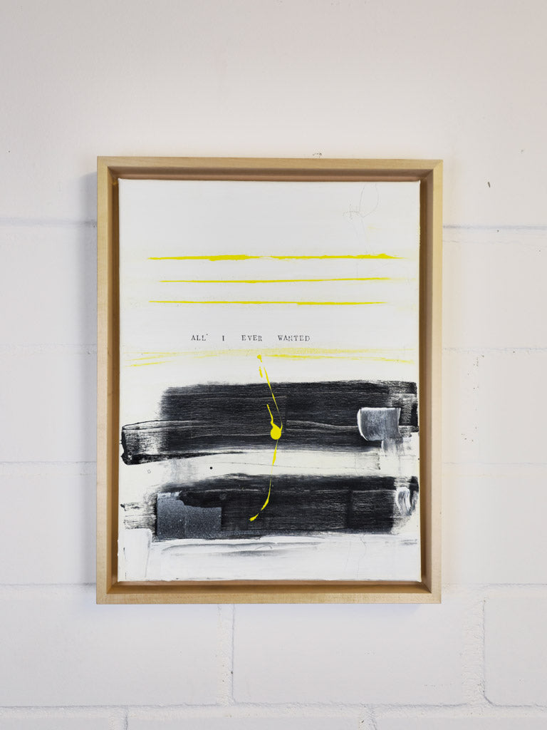"All I ever wanted"; Original mixed media Contemporary Art auf Leinwand