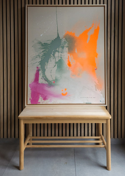 Original mixed media Contemporary art auf Leinwand über Selbstliebe von Alexandra Wolf, Studio Froilein Juno