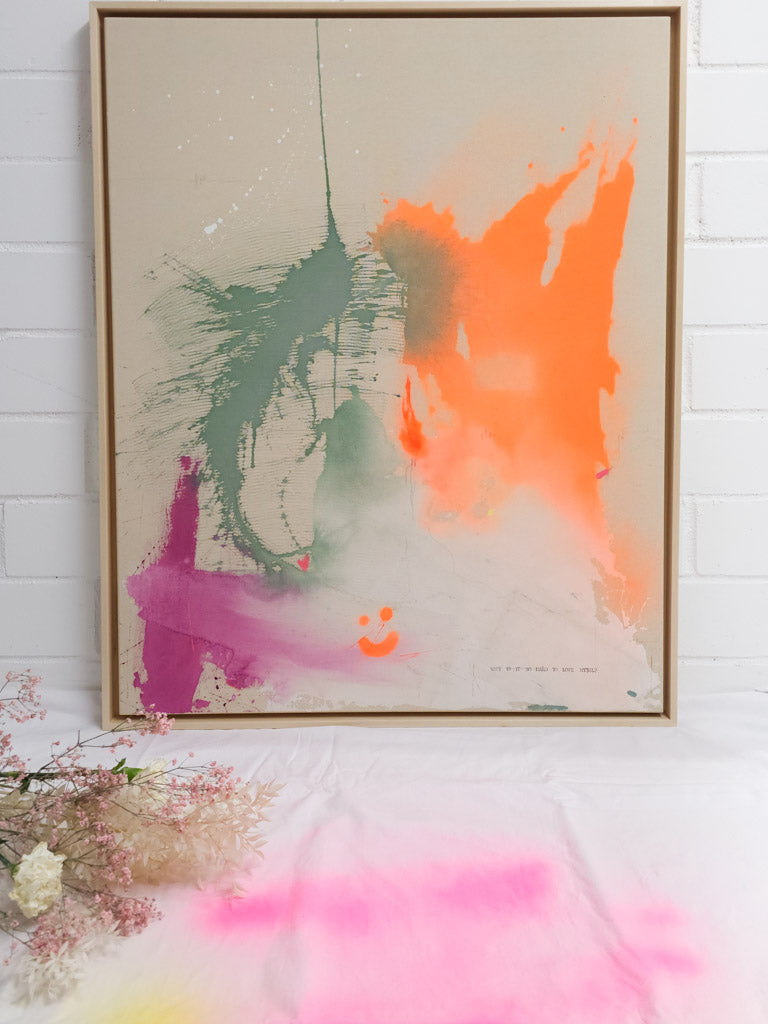 Why is it so hard to love myself, Kunstwerk über Selbstliebe und Achtsamkeit