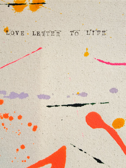 Love Letter to Live - ein Original mixed Media Kunstwerk von Alexandra Wolf, Studio Froilein Juno
