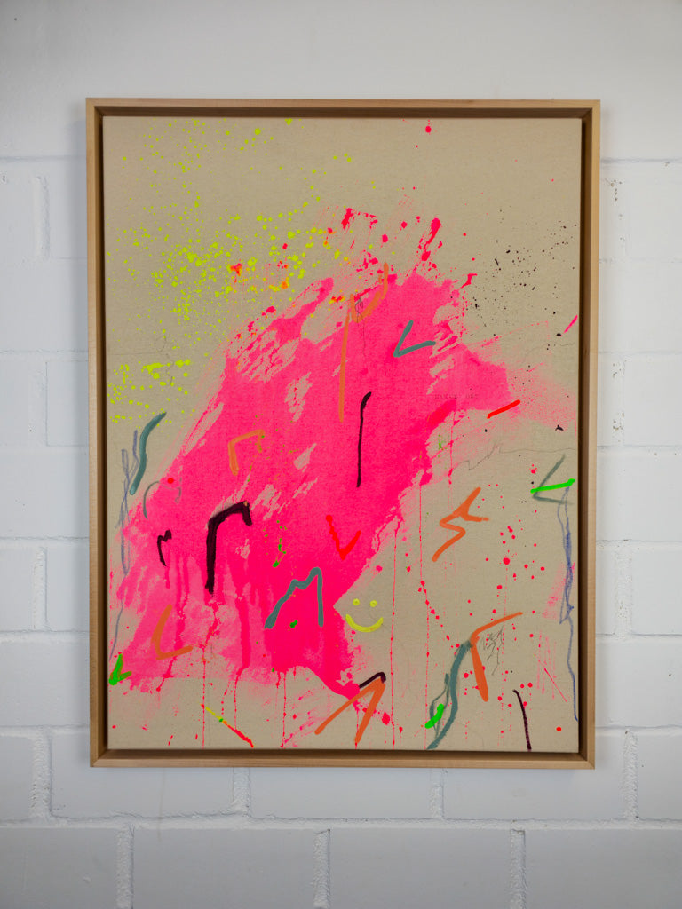 "The dance"; Original mixed media Kunstwerk auf Leinwand
