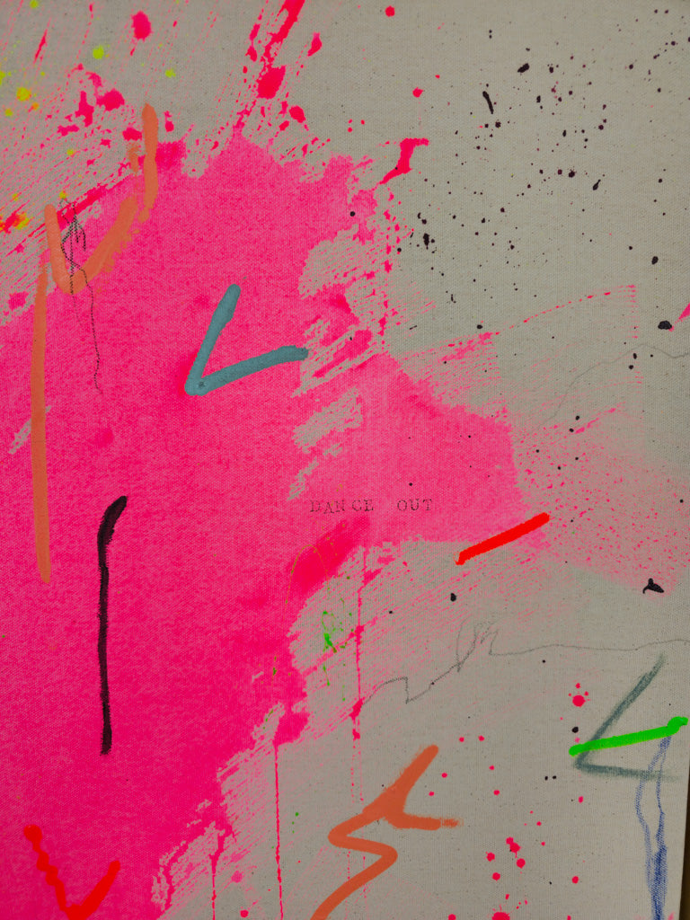 "The dance"; Original mixed media Kunstwerk auf Leinwand