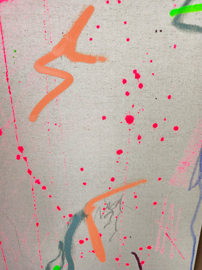 "The dance"; Original mixed media Kunstwerk auf Leinwand