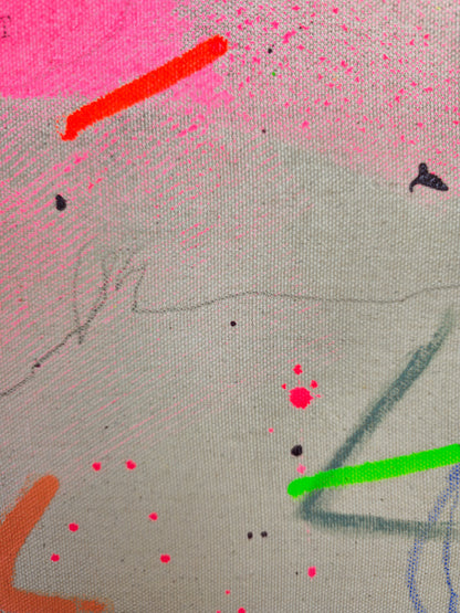 "The dance"; Original mixed media Kunstwerk auf Leinwand