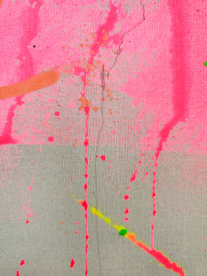 "The dance"; Original mixed media Kunstwerk auf Leinwand