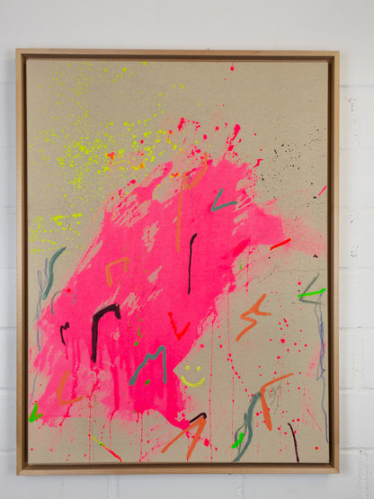 "The dance"; Original mixed media Kunstwerk auf Leinwand