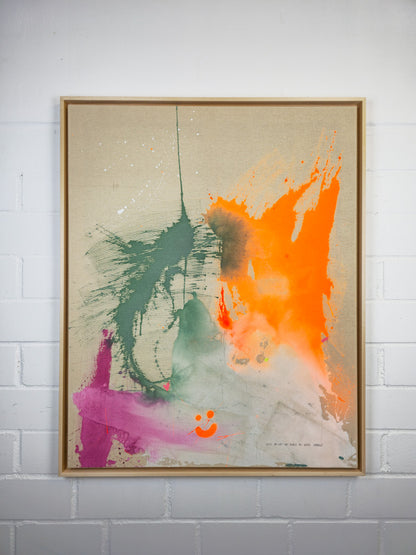 "The hardest love"; Original mixed media artwork on canvas