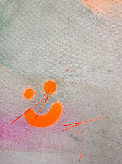"The hardest love"; Original mixed media artwork on canvas