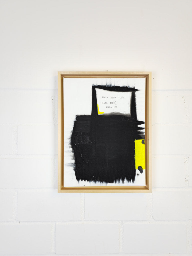 "Laugh out loud"; Original mixed media Kunstwerk auf Leinwand