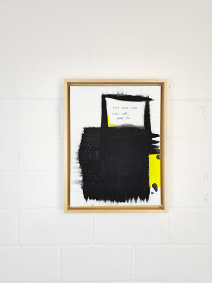 "Laugh out loud"; Original mixed media Kunstwerk auf Leinwand