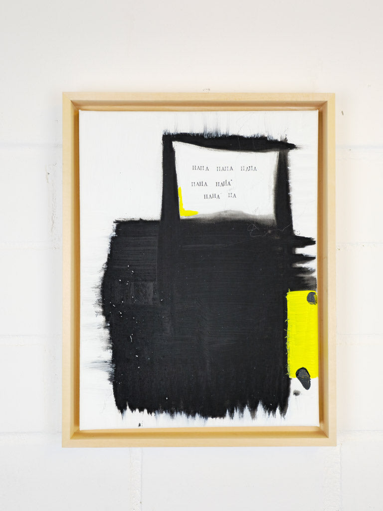 "Laugh out loud"; Original mixed media Kunstwerk auf Leinwand