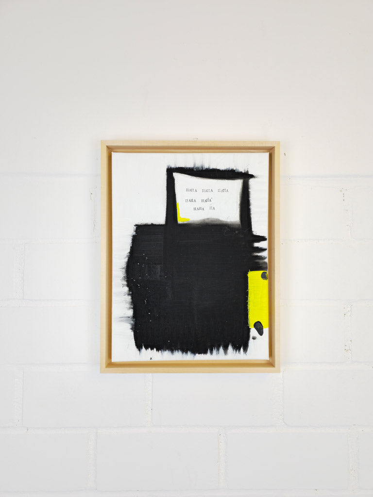 "Laugh out loud"; Original mixed media Kunstwerk auf Leinwand