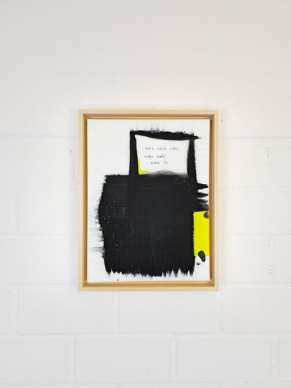 "Laugh out loud"; Original mixed media Kunstwerk auf Leinwand
