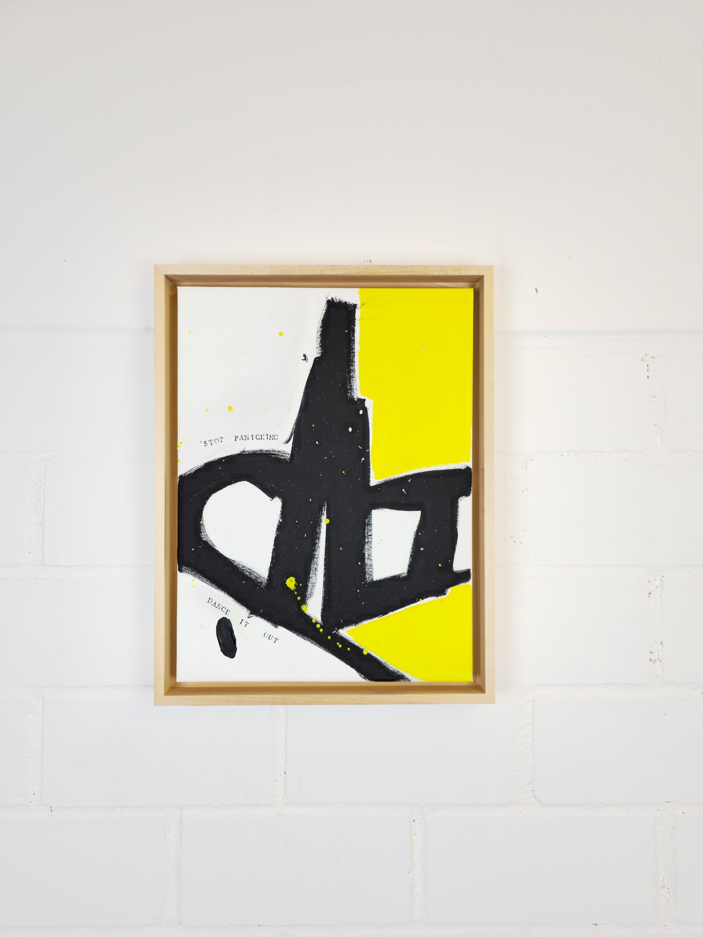 "Stop"; Original mixed media artwork on canvas
