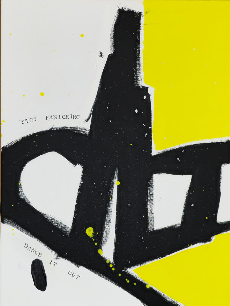 "Stop"; Original mixed media artwork on canvas