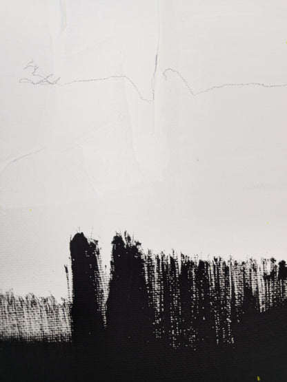 "What if I fall"; Original mixed media Kunstwerk auf Leinwand