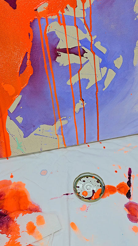 Work in progress abstrakte kunst atelier studio froilein juno