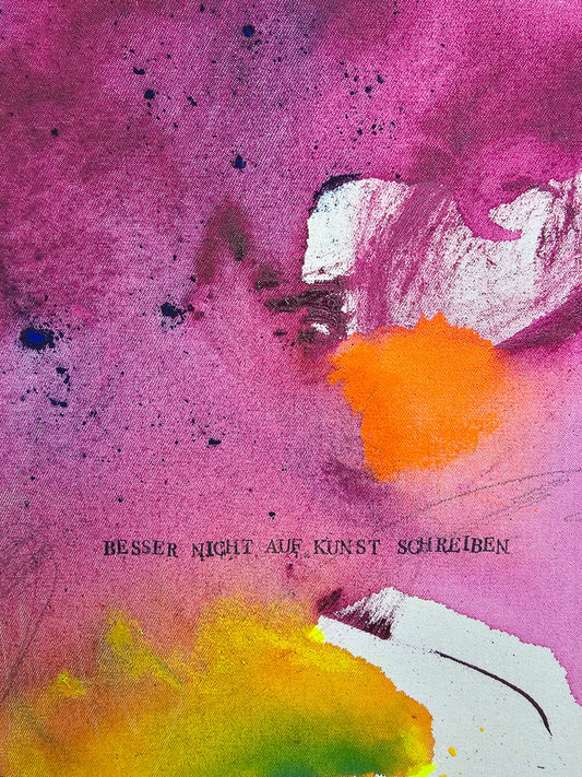 Besser nicht auf Kunst schreiben no.1