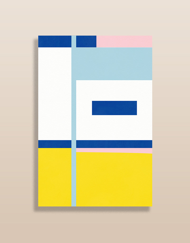 Mia no.3 Kunstdruck - Geometrische abstrakte Wandkunst - Sommer inspirierte Farben - Modern Home Decor“ von Alexandra Wolf 